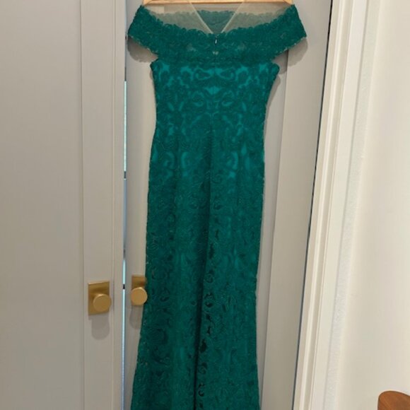 Tadashi Shoji Soutache Illusion Gown - Picture 5 of 10